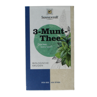 Sonnentor Té de 3 mentas bio 18 bolsitas