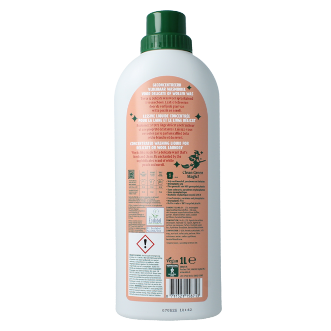 The Good Witch Lessive laine et linge délicat pêche blanche 1 Litre