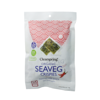 Clearspring Clearspring Seaveg - Crispjes Chili Multipack Bio 20 Gramm