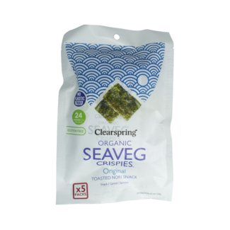 Clearspring Clearspring Seaveg - crispies original multipack bio 20 Gram