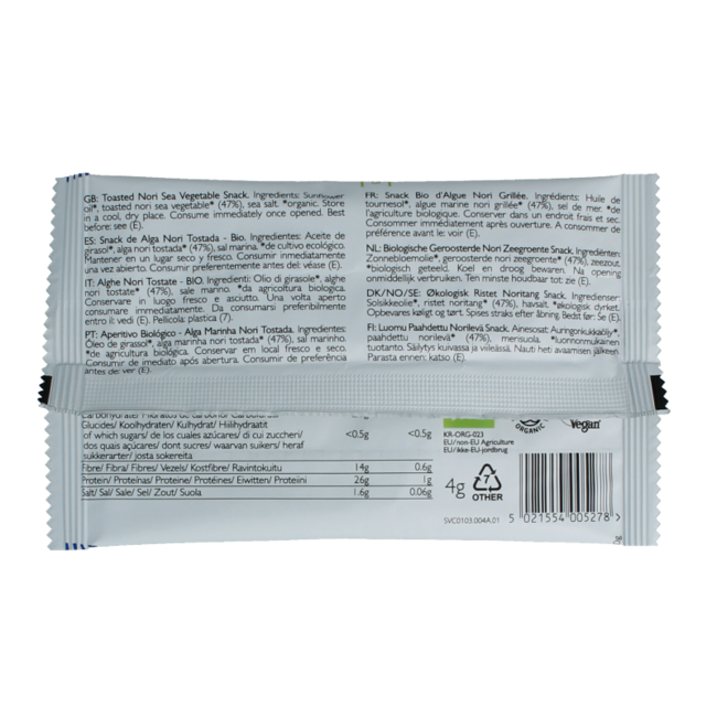 Clearspring Seaveg - crujientes original bio 4 gramos