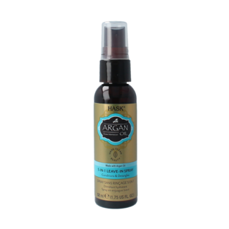HASK Spray sans rinçage réparateur 5-en-1 à l'huile d'argan format voyage 52 millilitres