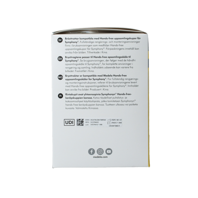 Handsfree borstschild Symphony maat M 1 Stuks