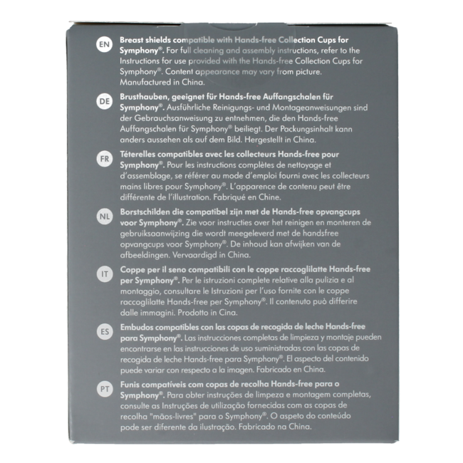 Lejek do laktatora Handsfree Symphony Medela rozmiar L 21mm 1 sztuka