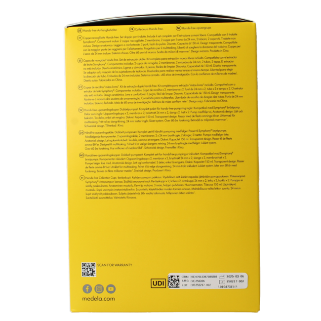 Handsfree collection cups Symphony maat M 1 Stuks