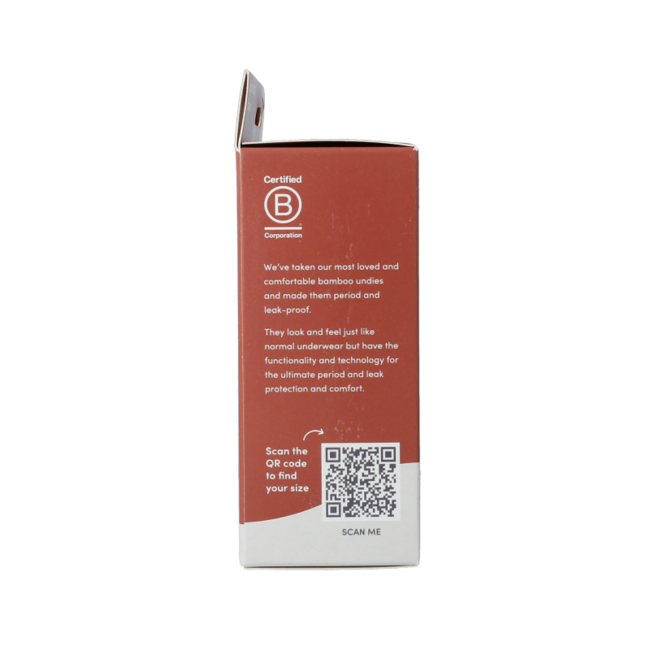 Culotte de règles Boody coupe bikini noir flux modéré/abondant XS 1 pièce