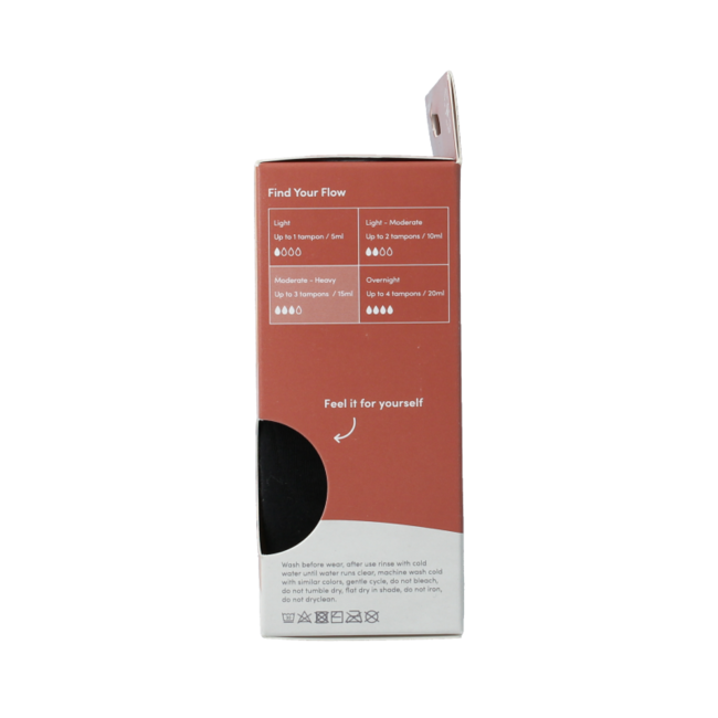 Slip Bikini Mestruale Boody per Flussi Normali/Abbondanti, Taglia XS, 1 Pezzo