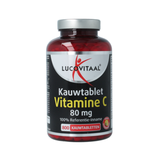 Lucovitaal Lucovitaal Vitamin C 80 mg Zitrone 800 Kautabletten