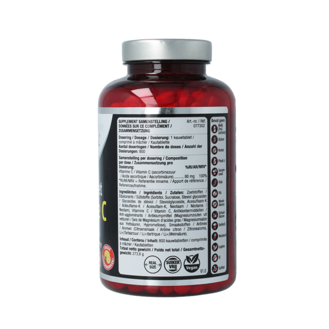 Lucovitaal Vitamin C 80mg Lemon 800 Chewable Tablets