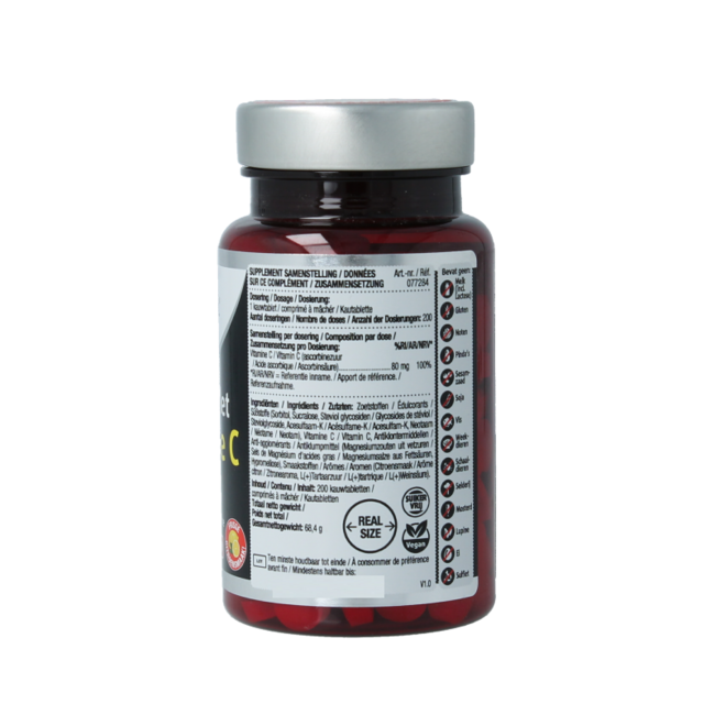Lucovitaal Vitamina C 80mg limón 200 comprimidos masticables