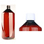 Helios Holland Flacon à médicament PET 1000ml ambre incl bouchon blanc 6 pièces