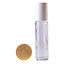Helios Holland Rollerflesje helder glas 10ml incl witte dop 5 Stuks