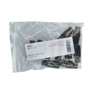 Helios Holland Szklana butelka 5 ml, bursztynowa, 10 sztuk