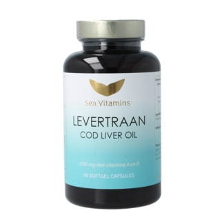 Sea Vitamins Liever Gezond Tran z wątroby dorsza 90 kapsułek softgel