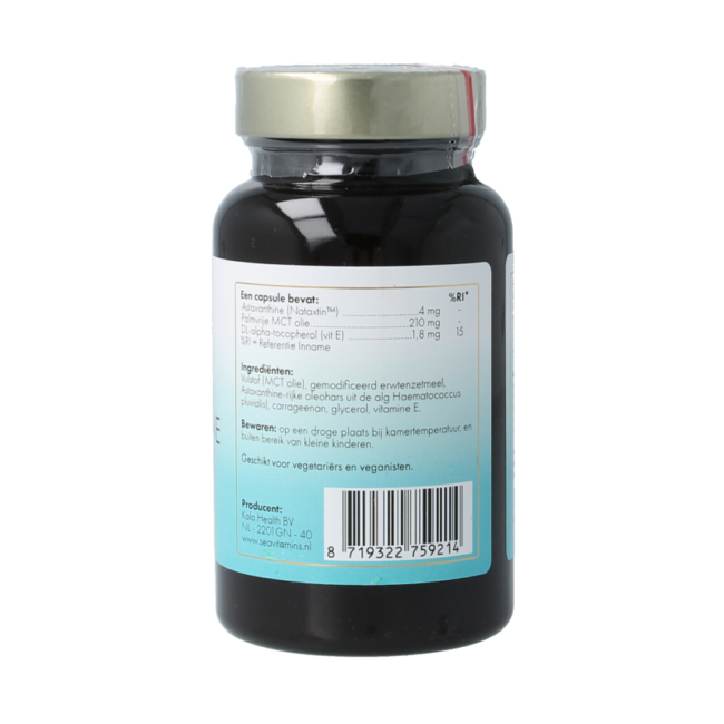 Liever Gezond Astaxanthine vegan 90 Cápsulas vegetarianas