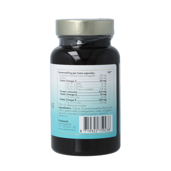 Liever Gezond Groenlipmosselolie aspitol 90 Vegetarische capsules