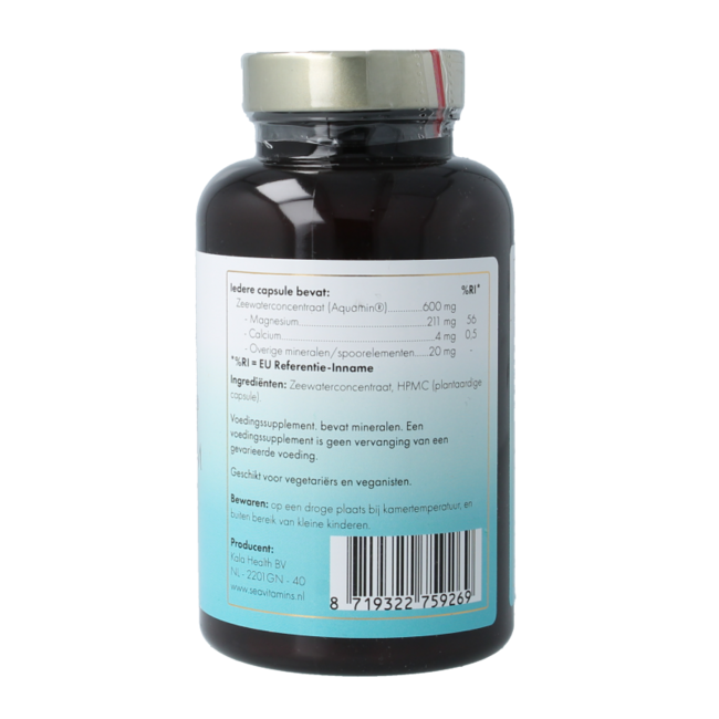 Liever Gezond Aquamin magnesium 90 Vegetarische capsules