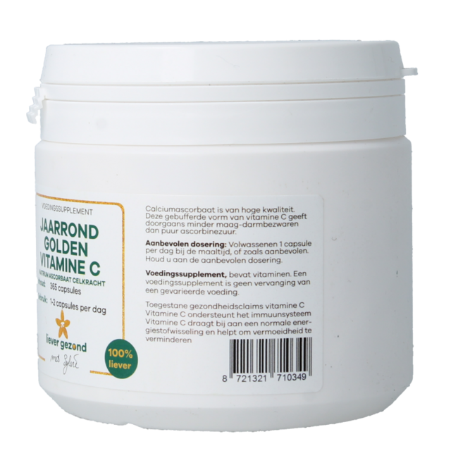 Liever Gezond Vitamina C para todo el año 365 Cápsulas