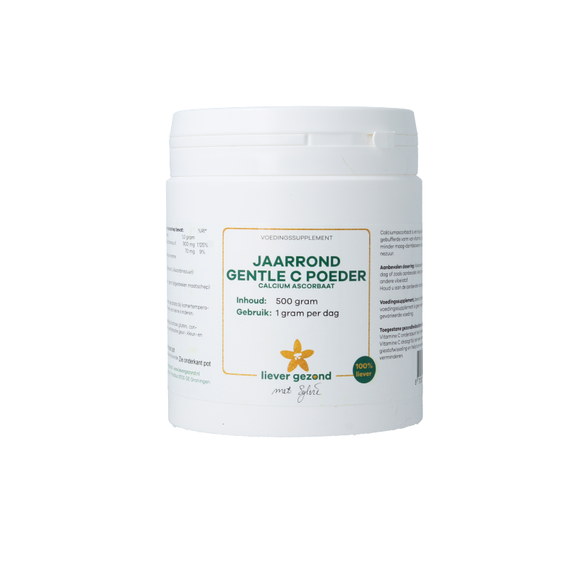 Ascorbato di Calcio Liever Gezond 500g: Vitamina C Tamponata