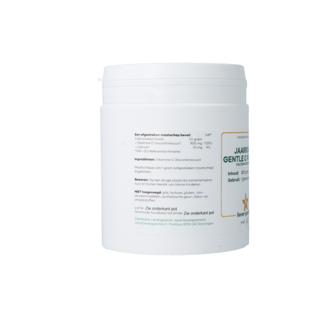 Liever Gezond Calcium Ascorbate Year-Round 500 Gram