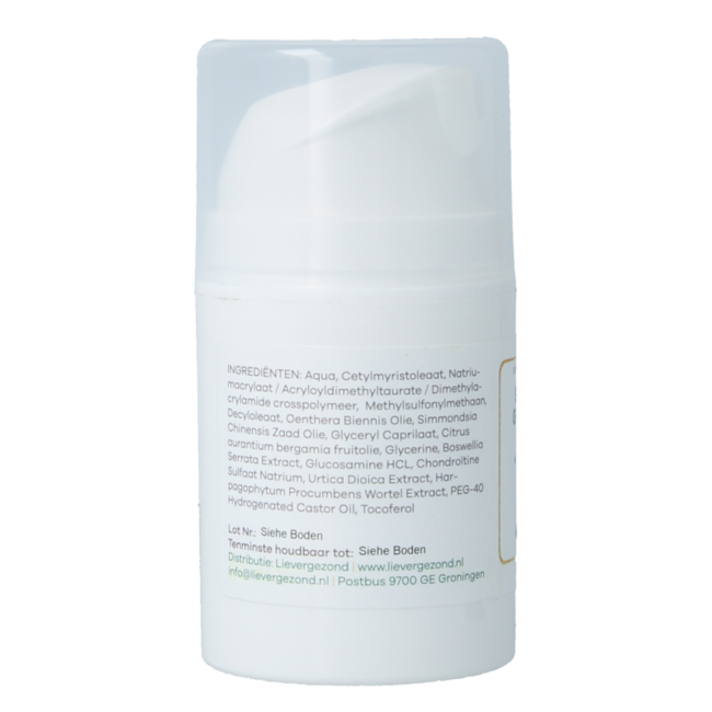 Liever Gezond Spier en gewrichtscreme 50 Gram