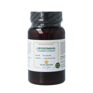 Liever Gezond Liever Gezond Liposomaal vitamine B complex 60 Vegetarische capsules