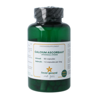 Liever Gezond Liever Gezond Calcio ascorbato liposomal strong 60 cápsulas vegetales