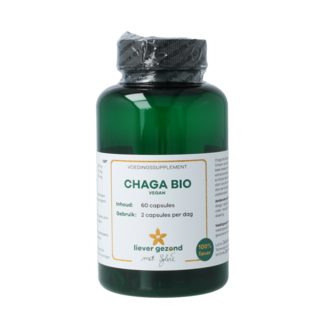 Liever Gezond Liever Gezond Chaga 400mg wegański bio 60 kapsułek wegetariańskich