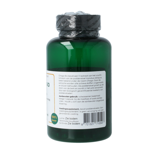 Liever Gezond Chaga 400mg vegan bio 60 Cápsulas vegetarianas