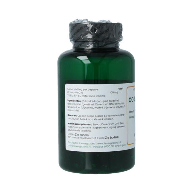 Liever Gezond Koenzym Q10 100mg Wsparcie Witalności Serca 60 Kapsułek Softgel