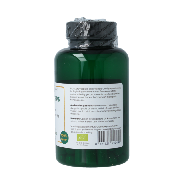 Liever Gezond Cordyceps 800mg orgánico 60 Cápsulas vegetarianas