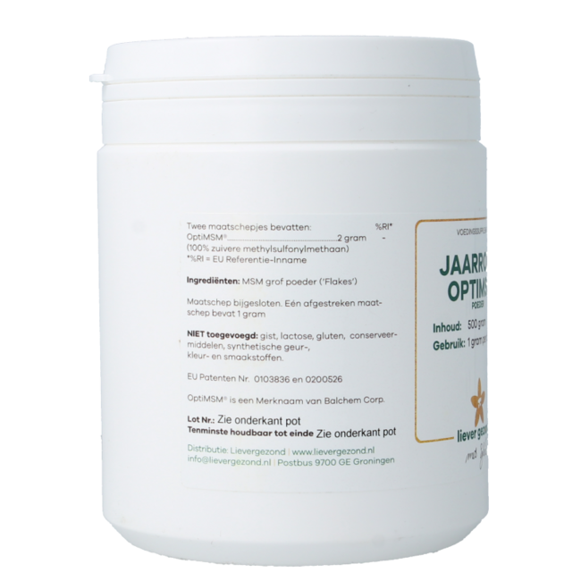 Liever Gezond Opti MSM Powder Year-round 500g