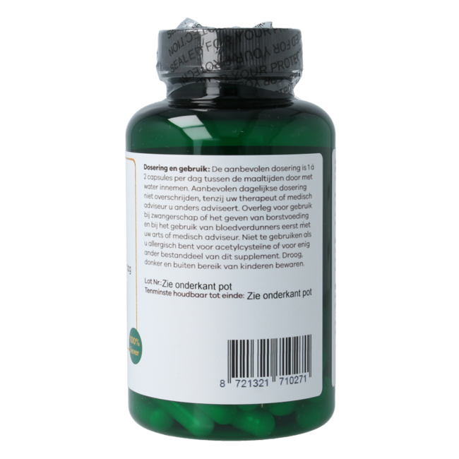 Liever Gezond NAC N-Acetyl-Cystein 600 mg 60 vegetarische Kapseln