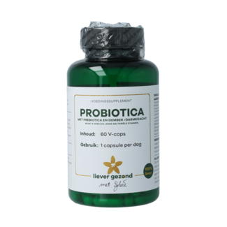 Liever Gezond Probiotici Liever Gezond con prebiotici e zenzero, 60 capsule vegetariane