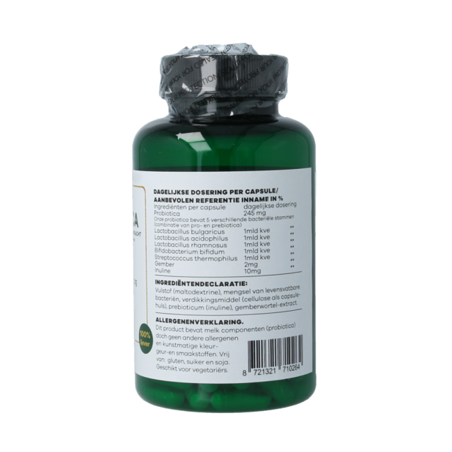 Liever Gezond Probiotics with prebiotics ginger 60 Vegetarian capsules