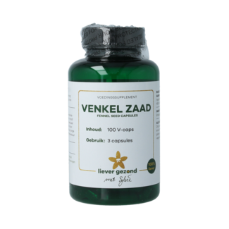 Liever Gezond Liever Gezond Venkel zaad capsules fennel seed 100 Vegetarische capsules
