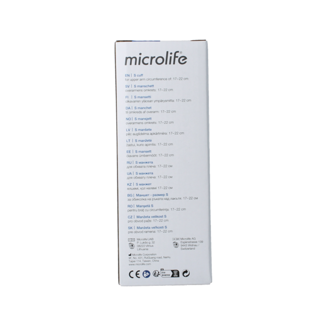 Microlife Manchet maat S 17-22 cm 1 Stuks