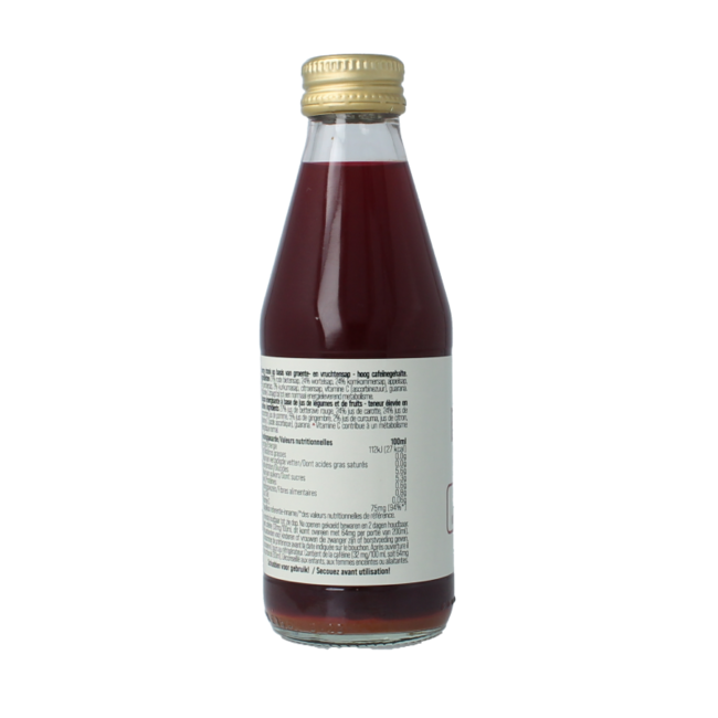 G'nger Energy zumo de verduras 75% verdura y guaraná 200 mililitros