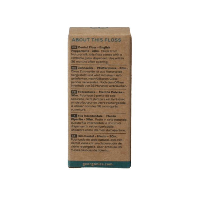 Georganics Dental floss English peppermint 30 metres 1 piece