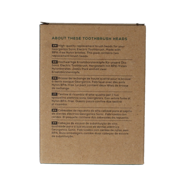 Georganics Sonic replacement heads 2 pieces