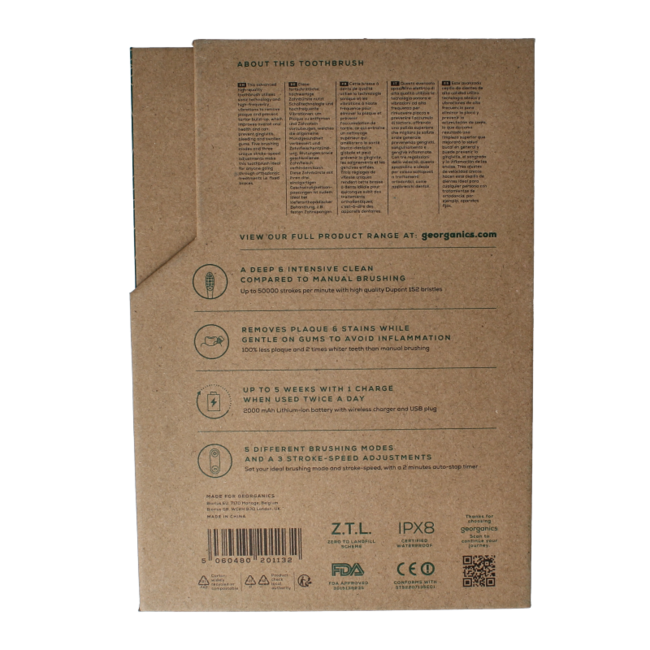 Georganics Sonic toothbrush set 1 Set
