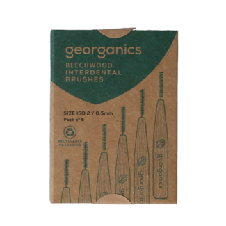 Georganics Georganics Cepillo Interdental ISO-2 Madera de Haya 1 unidad
