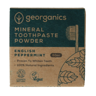 Georganics Georganics Mineralisches Zahnpastapulver Englische Pfefferminze 60 Milliliter