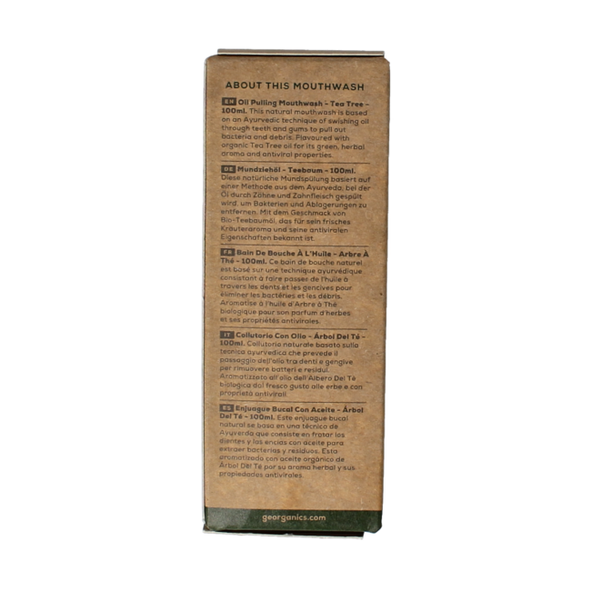 Mundspülung Ölziehen Teebaum 100 Milliliter