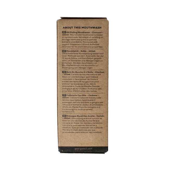 Collutorio Oil Pulling Carbone Attivo 100 Millilitri
