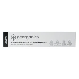 Georganics Georganics Fluoride toothpaste charcoal tube 75 Millilitres