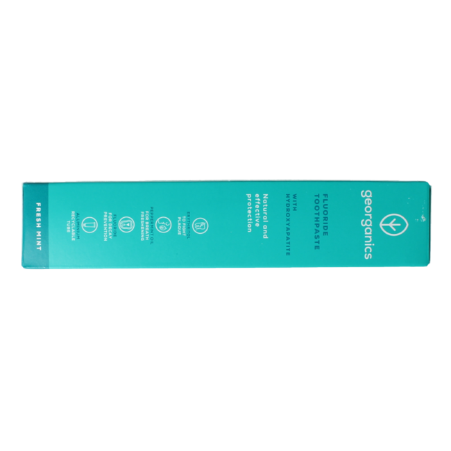 Georganics Fluor pasta de dientes menta fresca tubo 75 mililitros