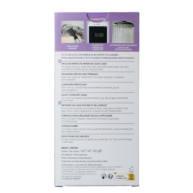 Just For Men Touch of Grey T-55 Black 40g