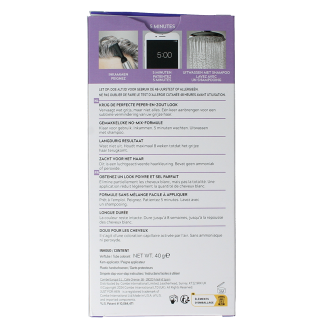 Just For Men Touch of grey T-45 donkerbruin 40 Gram