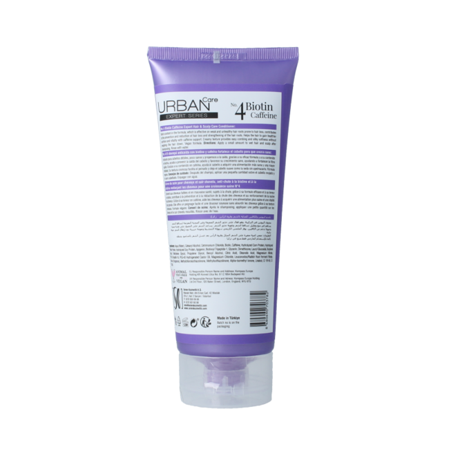 Urban Care Expert acondicionador para cabello y cuero cabelludo biotina y cafeína 200 mililitros